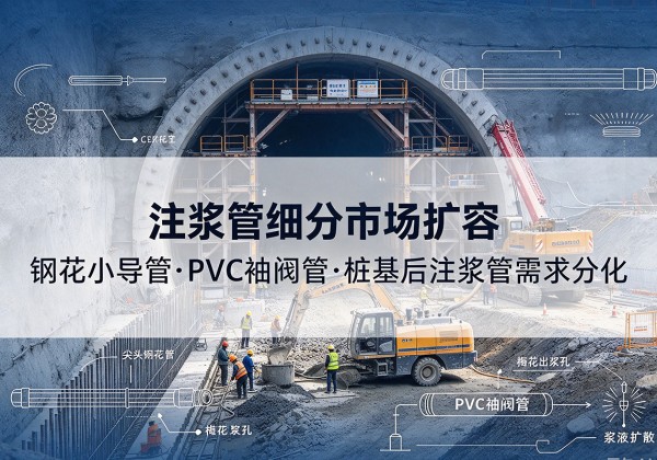 兴海注浆管细分市场扩容，隧道钢花小导管、PVC 袖阀管、桩基后注浆管需求分化